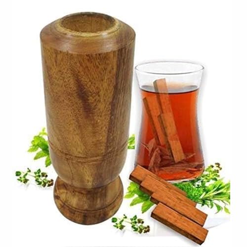 Image of WUDANG Vijaysar Wood Herbal Tumbler (100 ml) - Natural Ayurvedic Wooden Glass for Herbal Water | Traditional Vijaysar Wood Cup with Natural Finish