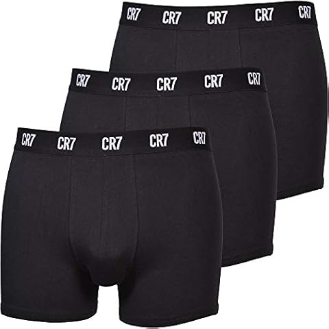 CR7 3-Pack Classic Logo Men's Boxer Trunks, Black (XL 36-38) Cover