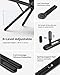Viozon Portable Laptop Stand for Desk, Foldable Adjustable Computer Riser with Magnetic Phone Holder, Aluminum Laptop Stand for 10–16” Laptops & 4–13” Phones/Tablets (Black)