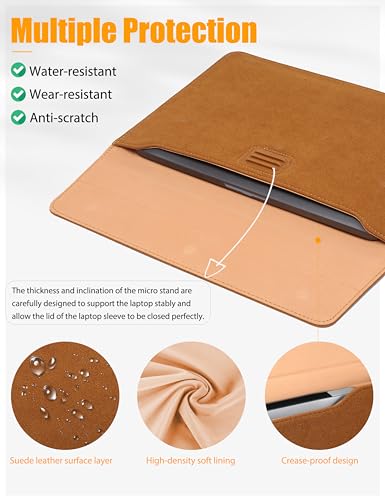 HYZUO 13.3-14 Inch Laptop Sleeve Case Bag with Adjustable Stand for MacBook Pro 14 M5/M4/M3/M2/M1 Pro/Max A3426 A3427 2026-2021 - Image 3