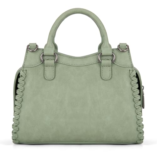 Image of Montana West Wrangler Purses for Women Small Crossbody Purse Green Satchel Tote Handbags Cute Top Handle Handbags WG183-8300GN