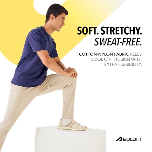 Image of Boldfit Track Pants for Men Casual Track Pants for Man Lower for Men Adjustable Waist Everyday Trackpants for Walking, Running and Exercise Pant for Man