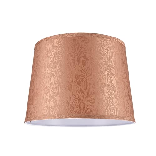 Aspen Creative 32144A Transitional Hardback Empire Shaped Spider Construction Lamp Shade in Brown, 12" Top x 14" Bottom x 10" Slant Height