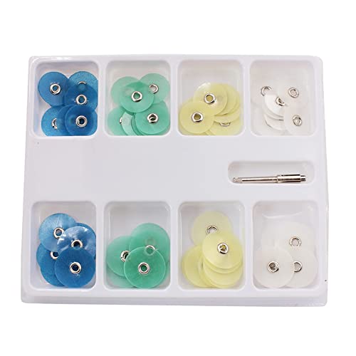 80Pcs Finishing Dental Discs Polishing Strips Mandrel Set Dental Resin Filling Material #TOP4