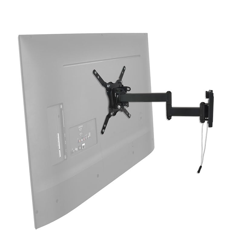 TV Mount Pan/Expand/Tilt Type 360 Degree Rotate Holds Up to 40 Inch TV and Up to 40 Pound Capacity Black with Adapter/Hardware Kit/Installation Manual