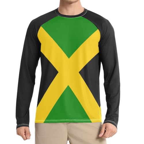 Camiseta de Jamaica con UPF 50 bloqueador de rayos UV y manga larga