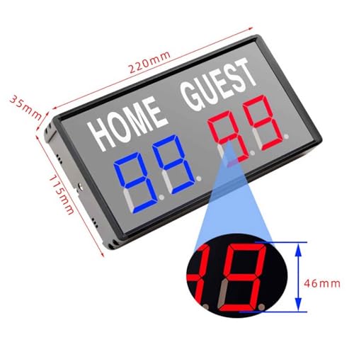 Marcador Electrónico LED 4 Dígitos con Control Remoto miniatura 3
