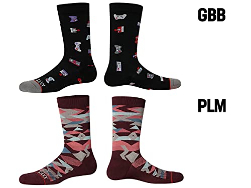 SAXX Underwear Co. Men's Whole Package Crew Socks With Built-In Arch Support, Core3
