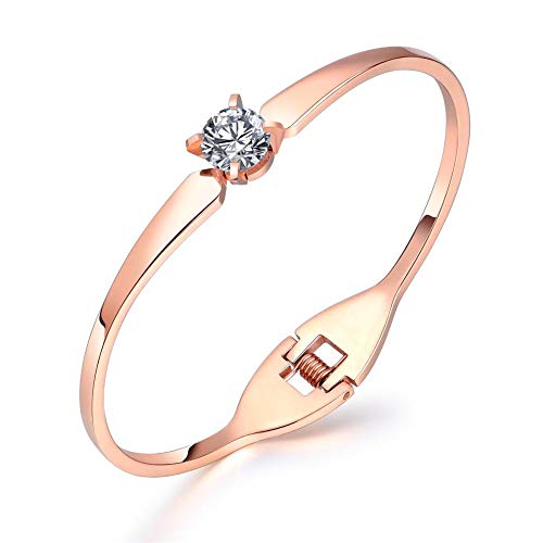 Meinuo Bracelets for Women Steel Bracelet Love Bracelet Couples Girlfriend Bracelets Inspirational Gifts for Women and Girls,6.3 in