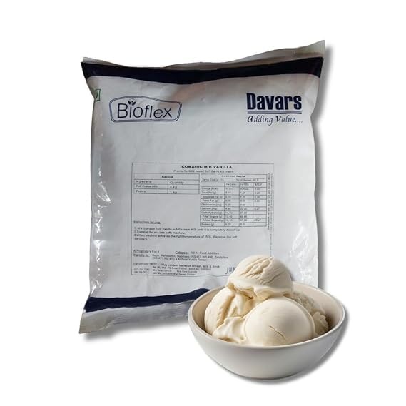 Davar's Ico Magic M/B Vanilla-1 kg Ice Cream Premix Powder, Softy Premix powder | For Tasty & Delicious Ice Cream-picture-30
