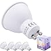 Produktbild BIHRTC 5X GU10 5W LED Lampe Kaltweiß 6000K-6500K Spots LED Leuchtmittel Energiesparlampe,ersetzt 35W-50W Glühlampen,220V-240V,450LM,120° Abstrahwinkel,Nicht dimmbar LED Leuchtung Birnen