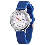 Lekwaiin Orologio per Bambini, Analogico al Quarzo Educativo Orologio con 12 e 24 ore per Bambine e Bambini 4-12 Anni Regalo