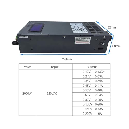Alimentation à découpage 2000W AC-DC avec ou sans écran réglable - 4