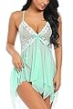Avidlove Lingerie for Women Lace Babydoll Sleepwear Boudoir Outfits Plus Size Langeray S-5XL