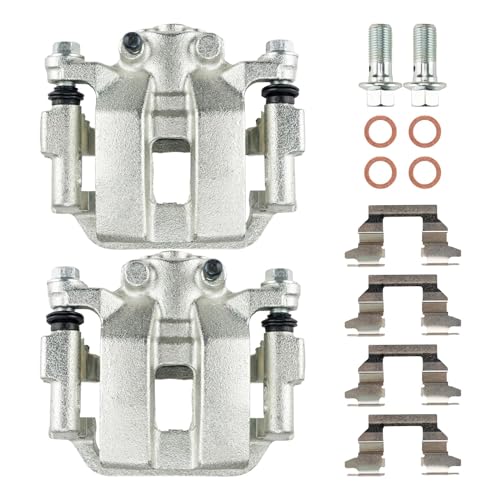 Image of KAX Disc Brake Caliper Assembly for Infiniti /Nissan-2005-2008 G35 | 2009-2010 G37 | 2006-2009 M35 | 2006-2009 350Z | 2006-2009 M45 | 2009 370Z, Rear Left and Right 2PC