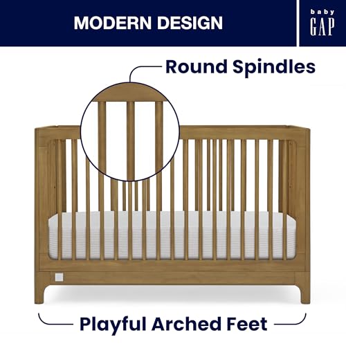 Image of babyGap Wren 4-in-1 Convertible Crib by Delta Children - Greenguard Gold Certified, Acorn