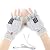 Women's & Men's USB Heated Gloves Knitting Hands Full & Half Heated Fingerless Heating Warmer with Button Washable Design, Mitten Winter Hands Warm Laptop Gloves [2 Pack] (Gray+Blue)