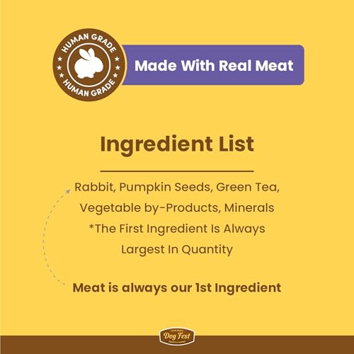 Image of Barkbutler x Dogfest Dog Training Treats, Rabbit & Pumpkin Seeds, Superfood Dog Treats for Adult Dog, Bite-Sized Treats for Puppies, Dog Treat, Aids Digestion & Boosts Immunity