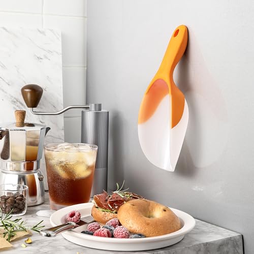 Image of Spring Chef Magnetic Ice Scoop for Freezer, BPA-Free Food Scooper, Mango