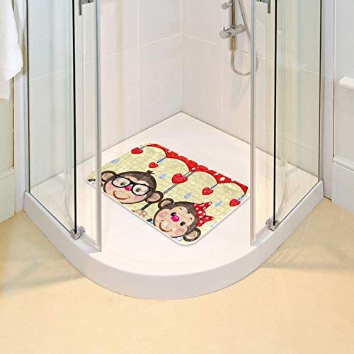 Alfombrilla de baño para niños Bennigiry con ventosas antideslizantes y drenaje eficaz 7
