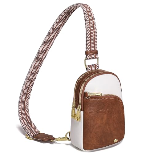 Image of INICAT Travel Sling Bag, Anti Theft Crossbody Bag for Women | RFID Blocking, 8 Card Slots, Black Zipper Pocket, Metal Zippers on Every Pocket, Vegan Leather