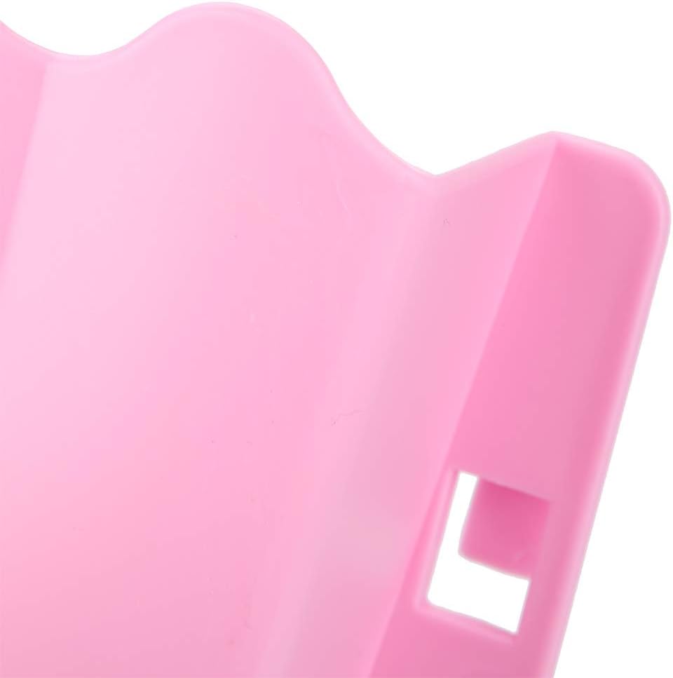 Qiilu Guinea Pig Feeder Pet Bowl Dish Rack Holder Rabbit Rat + Automatic Feeders (Pink)