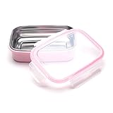 Steeltainer Leak-proof Stainless Steel Full Size Container (Pink)