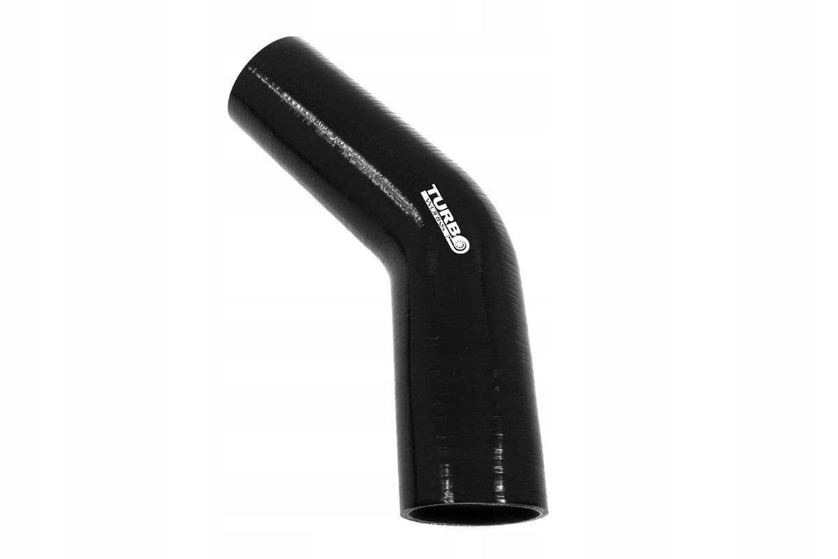 Codo de silicona 45Deg Negro 67mm Xl E-2411 Rendimiento de desarrollo Manguera de silicona radiador de silicona
