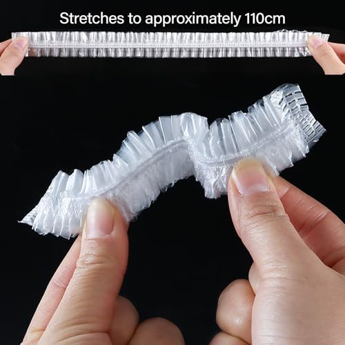 HOINCO 50 Stück Tattoo-Tablett-Abdeckungen, transparent, elastisch, Tattoo-Armlehnen. 90 x 110 cm