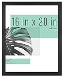 MCS Industries Studio Gallery Frame, Black Woodgrain, 16 x 20 in, Single