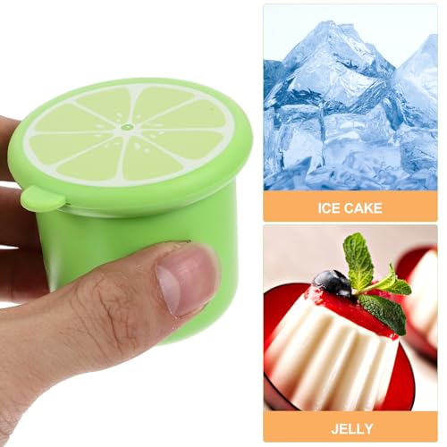 Molde para cubitos de hielo de silicona 6 piezas con tapa miniatura 3
