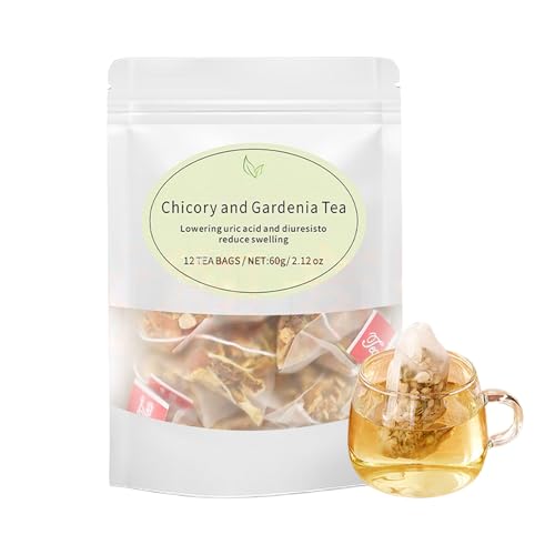 Chicory And Gardenia Tea Bags - 12 Count for Gentle Cleansing & Body Nourishment, Caffeine-Free Blend With Cassia Seed, Dandelion (1pcs)