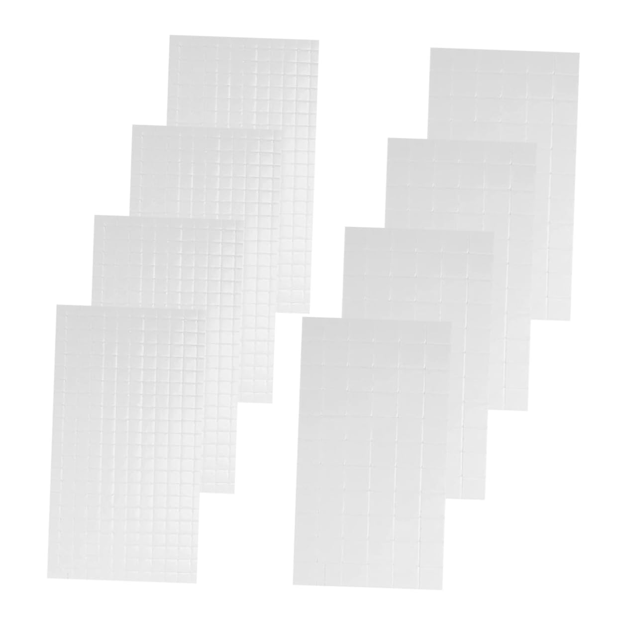 Veemoon 5 Sätze Schaumband Pads Doppelseitiger Schaumstoff Schaumstoffklebestreifen Doppelseitiges Klebeband Schaumstoffquadrate Unterlage Farbig Eva Weiß 8 Blätter * 5