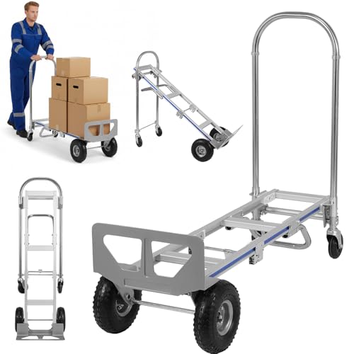 Carretilla convertible de aluminio con 4 ruedas miniatura 4