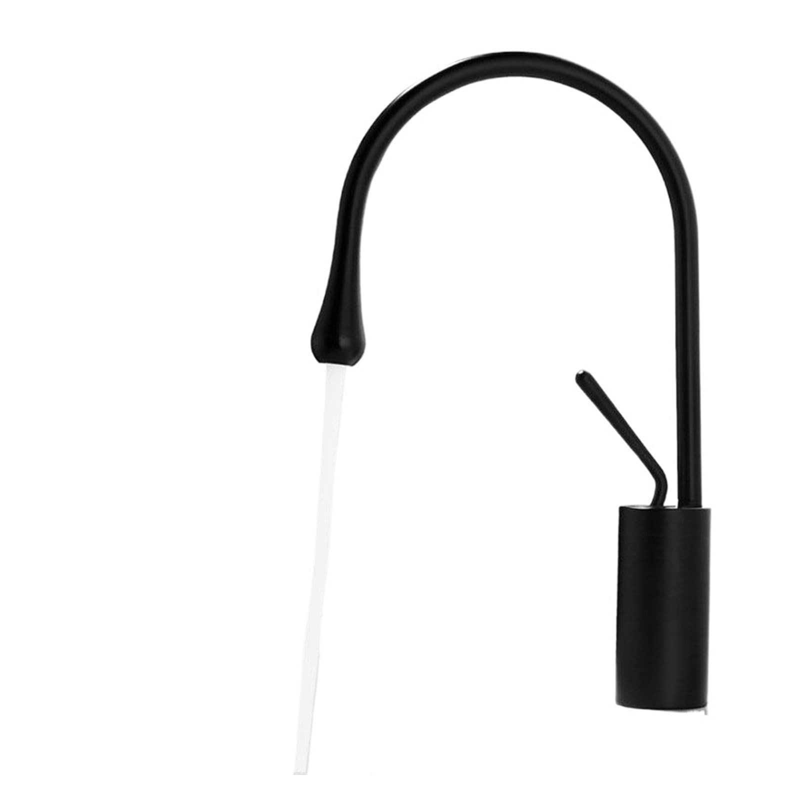 Robinet de lavabo noir mat pour moderniser votre meuble de salle de bain ou cuisine
