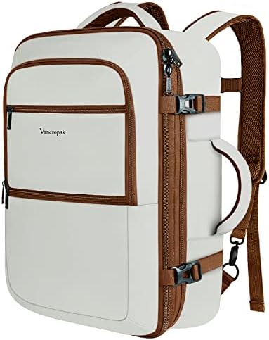Travel Backpack, 40L Carry On Backpack for Men…, Beige, 40l backpack, Carry on Bag for Women