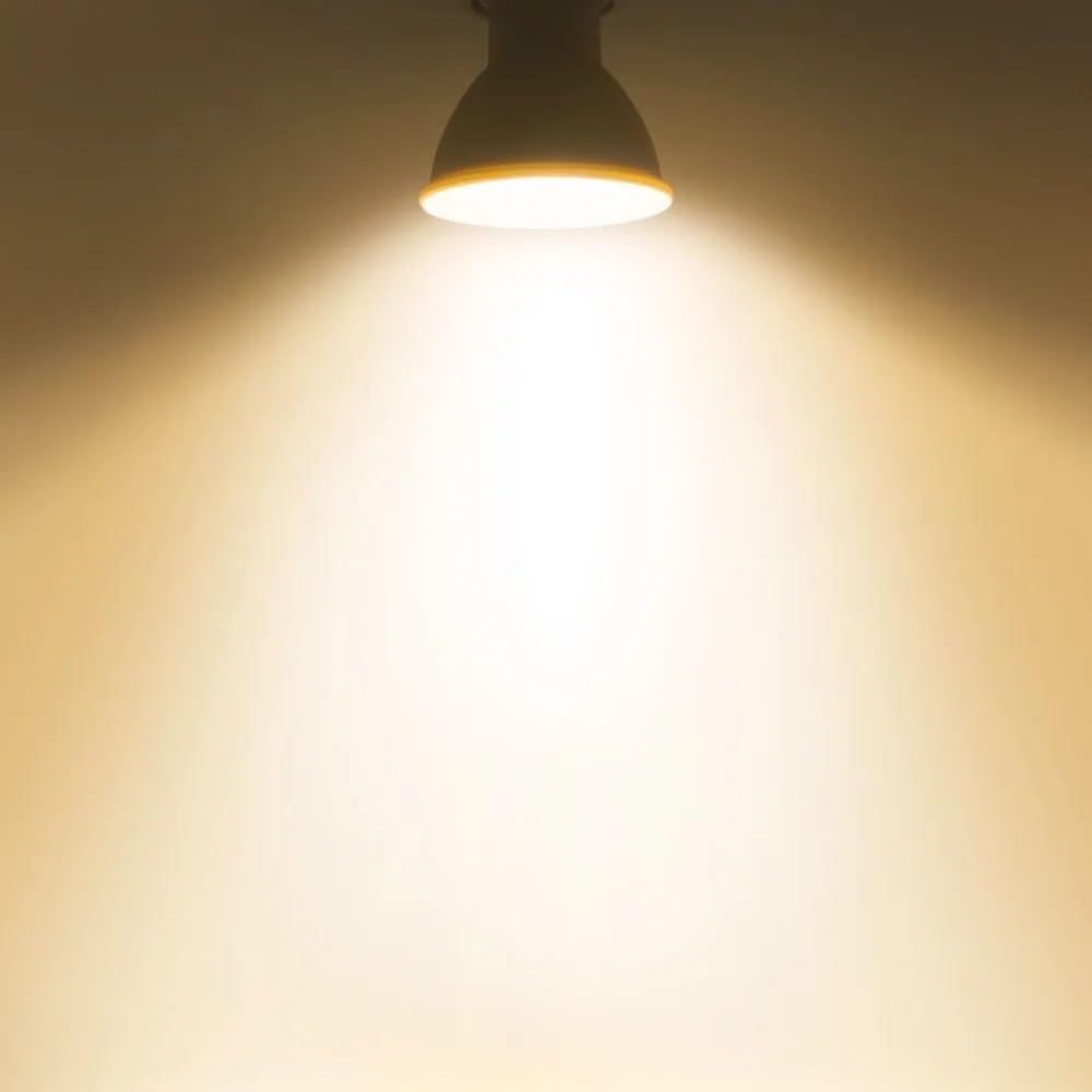 HHF Iluminación del hogar, Paquete de 50 bombillas LED COB AC220V 5W GU10/MR16 lámpara de foco iluminación blanca cálida/fría(Warm White,AC220V GU10)