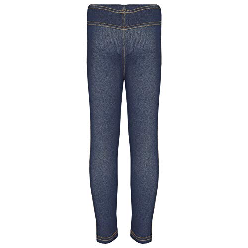 Kids Girls Stretchy Jeggings Blue Denim Jeans Pants Leggings Trousers 2-13 Years2