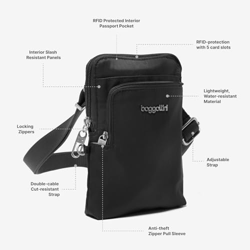 Baggallini Securtex Anti-Theft Activity Crossbody Bag2