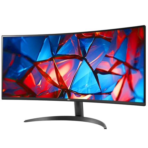 Image of LG 34 Inch UltraWide Monitor, WQHD (3440x1440) Curved Display, 100Hz, sRGB 99%, HDR10, Dynamic Action Sync, Black Stabilizer, PBP, Dual Controller,Auto Input Switch, 1 x DisplayPort, 2 x HDMI, Black