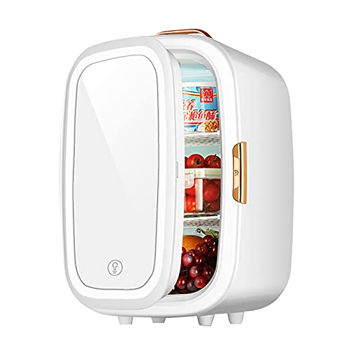 FHTD 20L Beauty Make-up Mini-Kühlschrank, tragbarer persönlicher Kosmetikkühlschrank mit Make-up-Spiegel, LED-Licht, AC/DC-Kompaktkühler, für Zuhause/Auto Cover