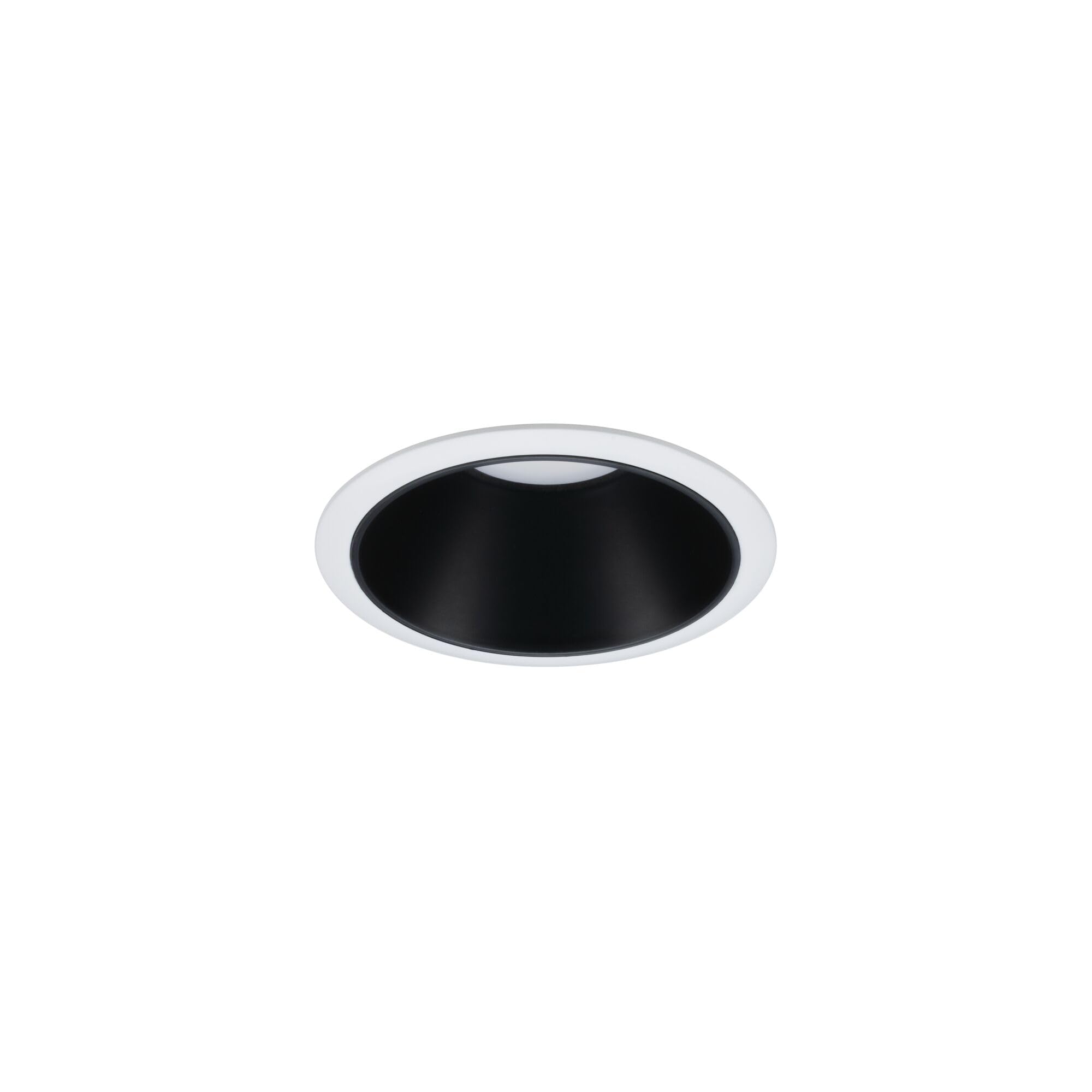 Paulmann 93402 LED Einbauleuchte Cole rund incl 3x6,5W dimmbar Einbaustrahler Weiß, Schwarz matt Einbaulampe Kunststoff, Alu Zink Deckenspot 2700K