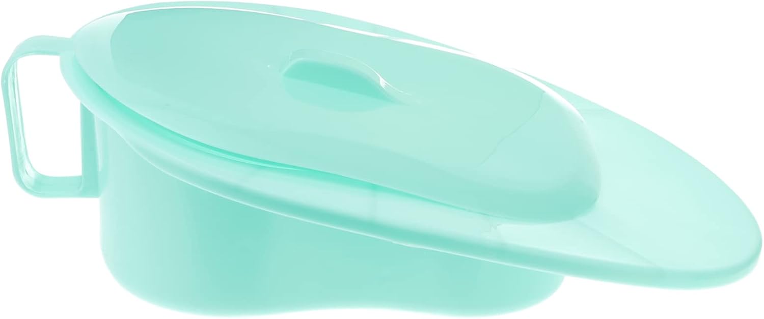 Handled Bedpan for Bedridden Patients Ergonomic Plastic Urinal for Pregnant Women and Elderly Easy Clean for Home Hospital Use