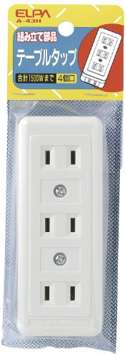 Elpa Table Tap 4 1pc White A – 43H