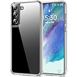 HOOMIL Case for Samsung Galaxy S21 FE 5G 6.4-Inch, Non-Yellowing, Drop Protection, Anti-Scratch Transparent Hard Back Phone Cover - Crystal Clear