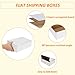 HORLIMER 12x9x4 Shipping Boxes Set of 25, White Corrugated Cardboard Mailer Box for Packing Small Business