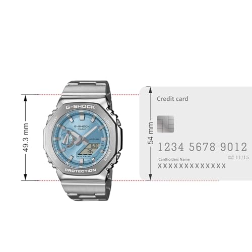 Casio G-Shock GM-2110D-2ADR Blue Dial Men Sky Blue - Image 6