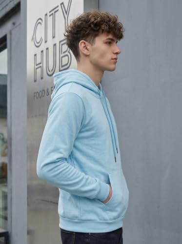 Image of HOODMASTER Unisex Fleece Hoodie Sweatshirt with Pockets Full Sleeves Regular Fit Solid Pattern Hooded Neck and Standard Length | Hoodies for Men & Women