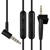 Cable de repuesto de 1,2 m, apto para auriculares Bose AE2/AE2i/AE2w con mando a distancia en línea y micrófono para iOS