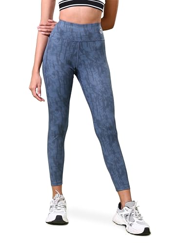 Image of TECHNOSPORT Womens High Rise Skinny Fit Activewear Tights for Running, Gym and Sports